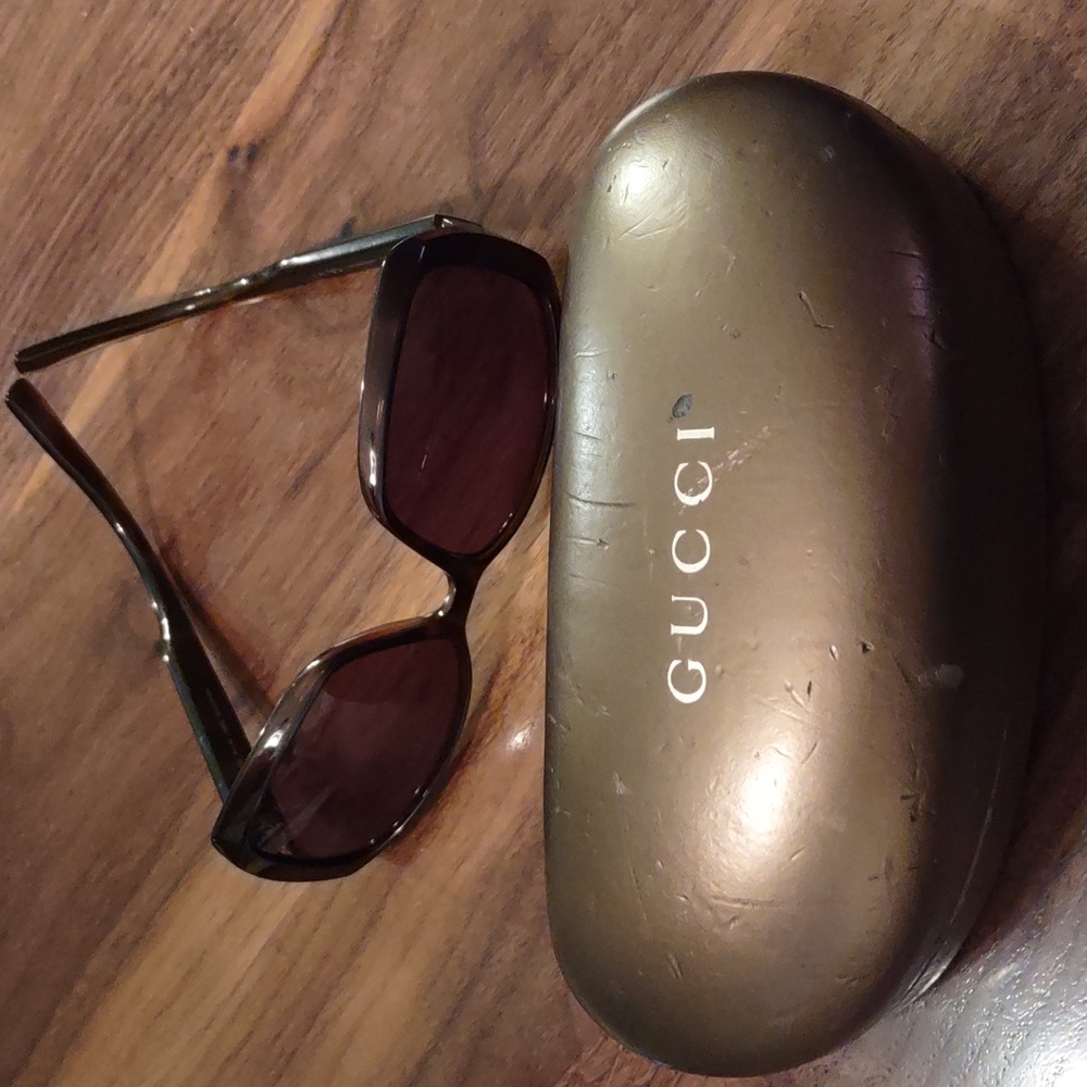 "Gucci" Guccissima Havana Style. Tortoise Shell Color Authentic Sunglasses. - Picture 11 of 17
